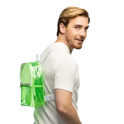 Backpack Fluo Green - Accessoire Festivals Soirée Fluo