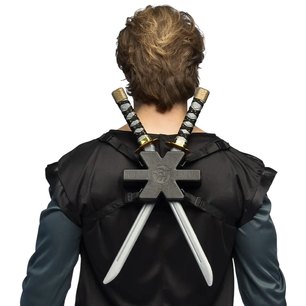 2 Ninja Swords Kit - Boy Ninja Disguise Fight Toy