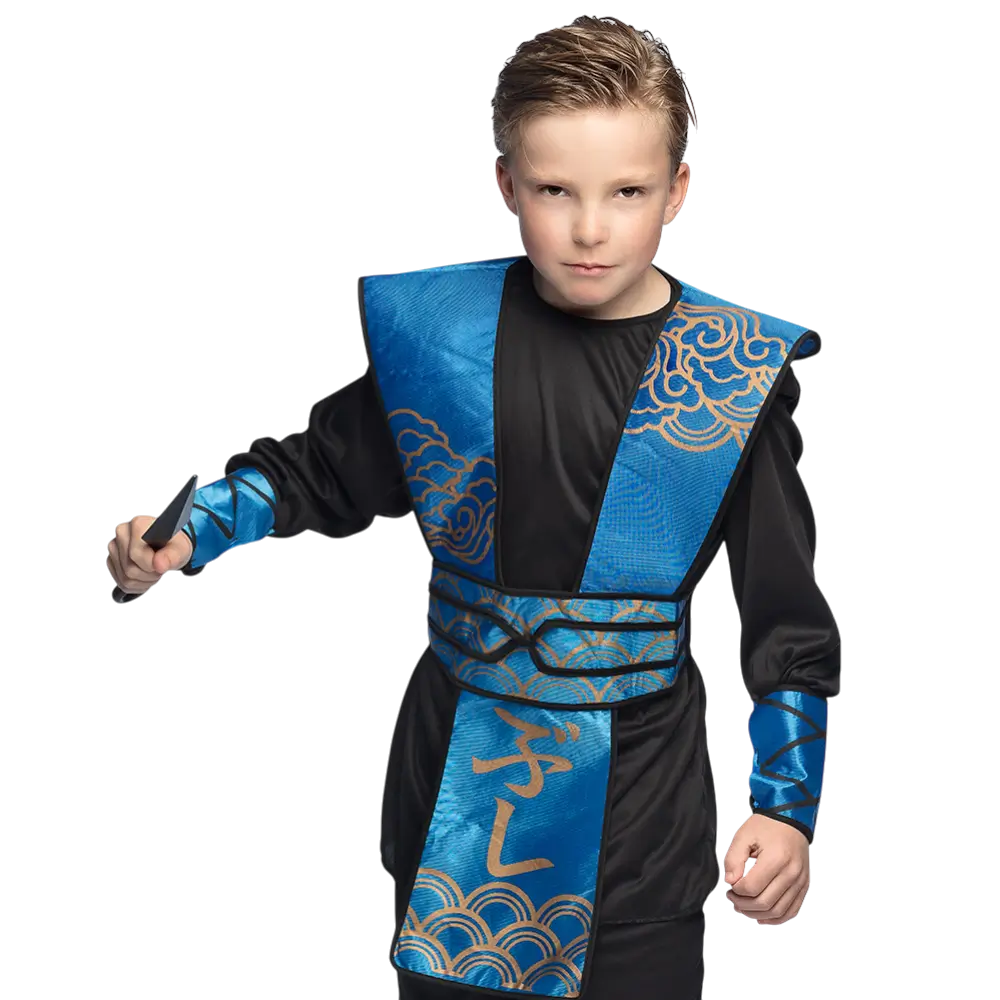 Child Ninja Weapon Kit 7 Pieces - Samurai Combat Disguise Accessories