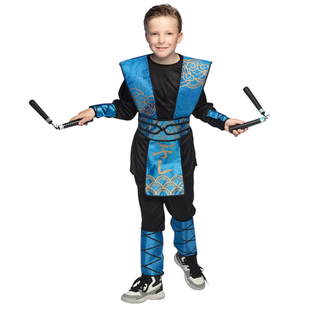 Child Ninja Weapon Kit 7 Pieces - Samurai Combat Disguise Accessories
