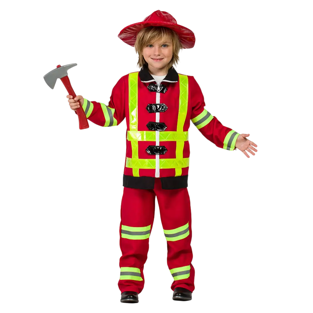 Children's Fireman Disguise 7-9 years - Boy's Rescue Costume