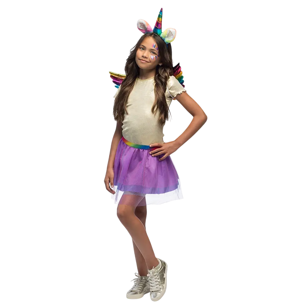 Children's Rainbow Unicorn Kit - Fairy Fantasy Disguise Accessories