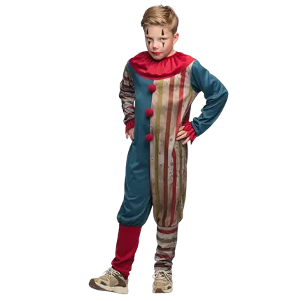 Boy's Evil Clown Disguise 4-6 Years - Horror Halloween Costume