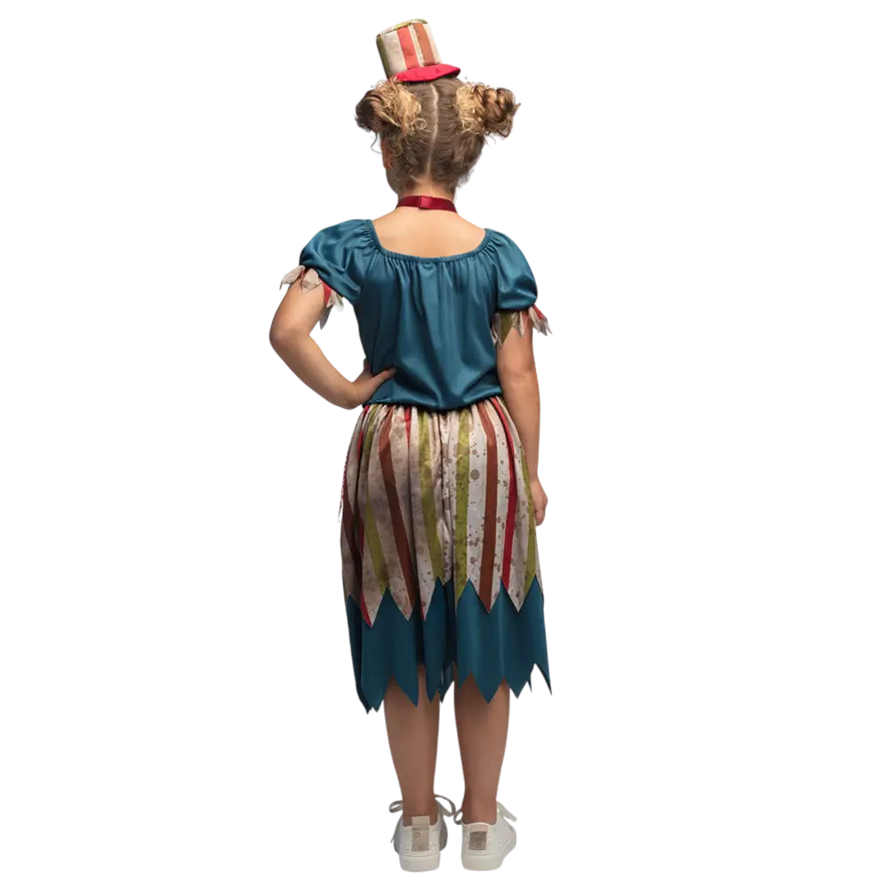 Girl's Evil Clown Disguise 10-12 years - Halloween Horror Costume