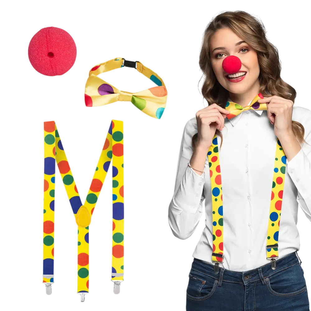 Complete Children's Clown Kit - Accessories Disguise Carnival Party