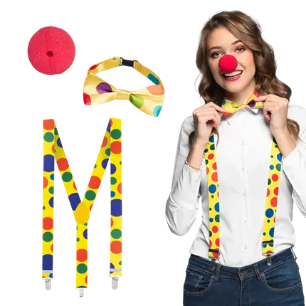 Complete Children's Clown Kit - Accessories Disguise Carnival Party