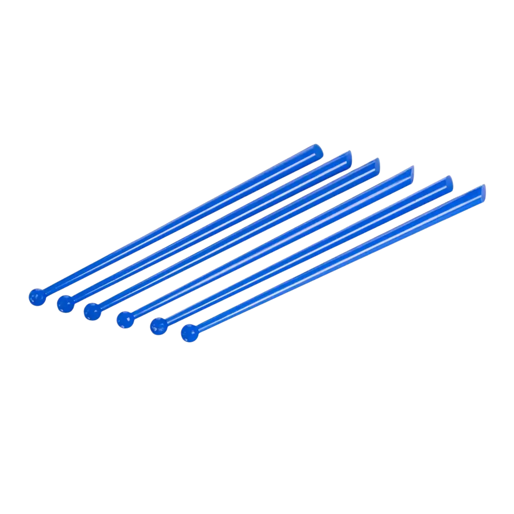 16cm Blue PP PILLON Cocktail Stirrer - Reusable (Pack of 100)