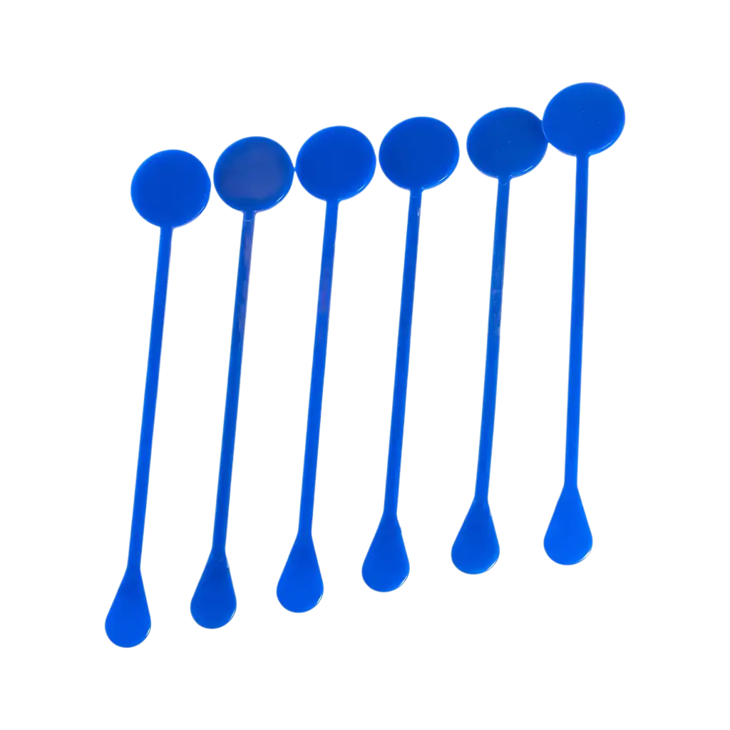 17cm Blue PP Cocktail stirrer (Mojito, CaÏpi) - Reusable (Pack of 100)