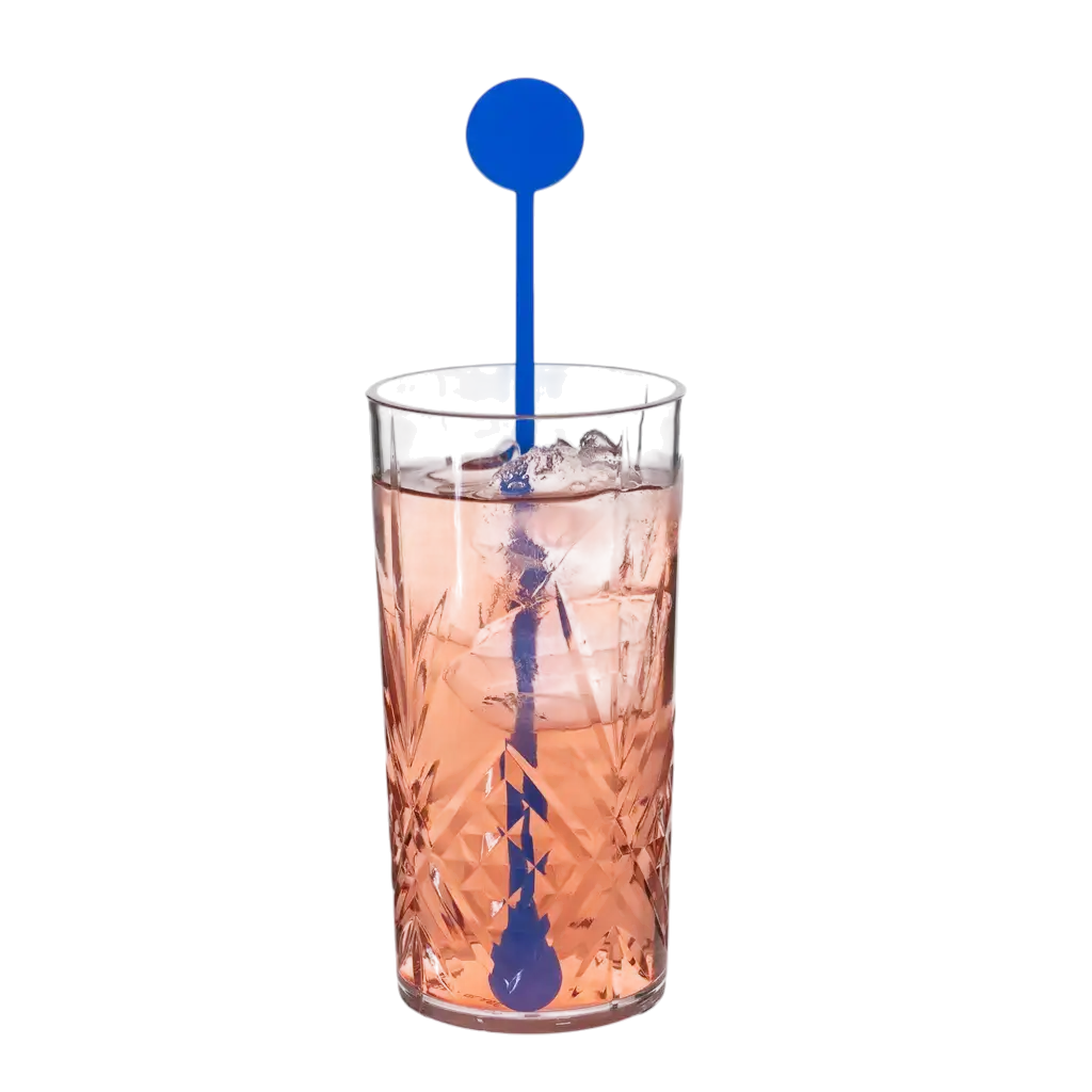 Standard Cocktail Stirrer 22cm in Blue PP - Reusable (Pack of 100)