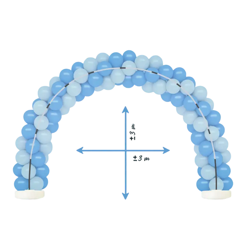 Balloon arch structure - 3m x 3m