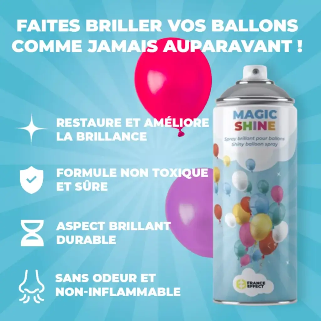 Magic Shine® - Gloss spray for latex balloons - 500ml