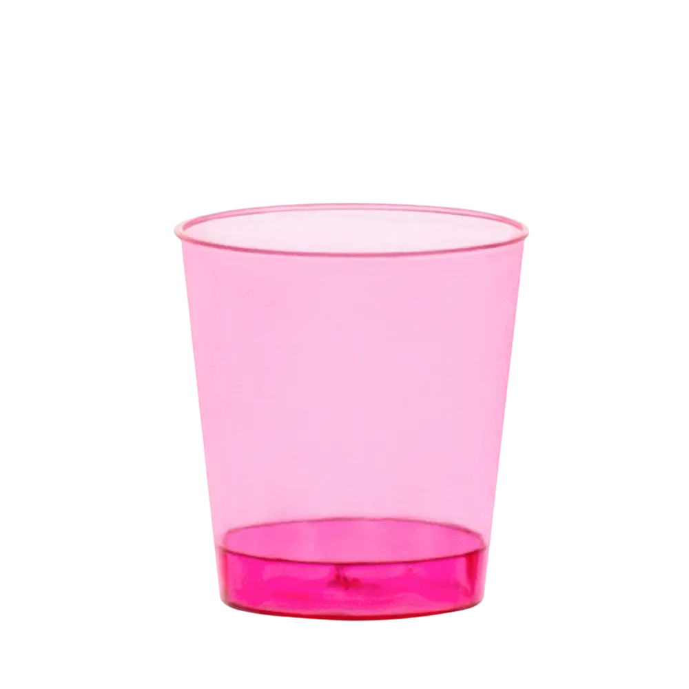 20 reusable UV fluorescent shot glasses 50 ml