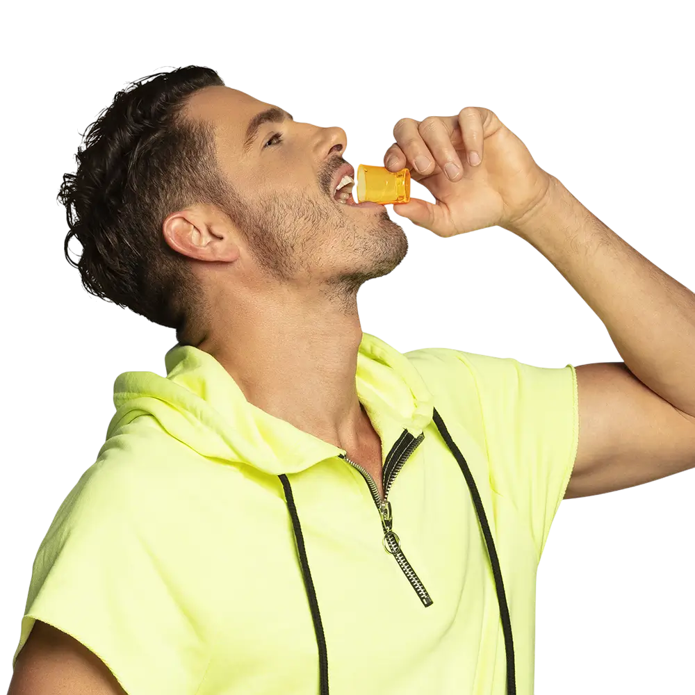 20 reusable UV fluorescent shot glasses 50 ml