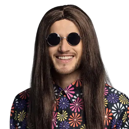 Retro hippie party glasses John
