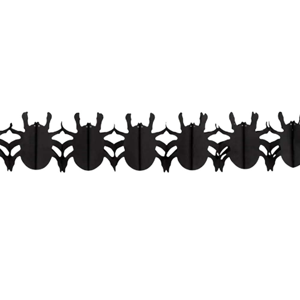 Halloween spider garland