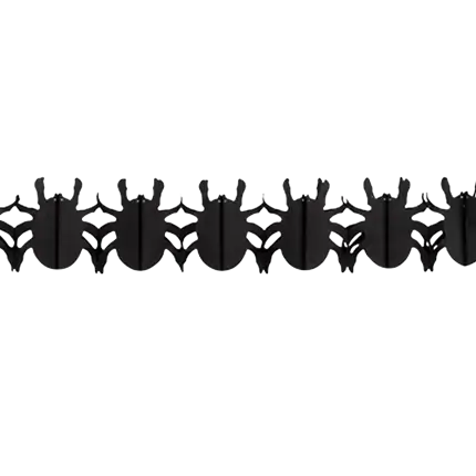 Halloween spider garland