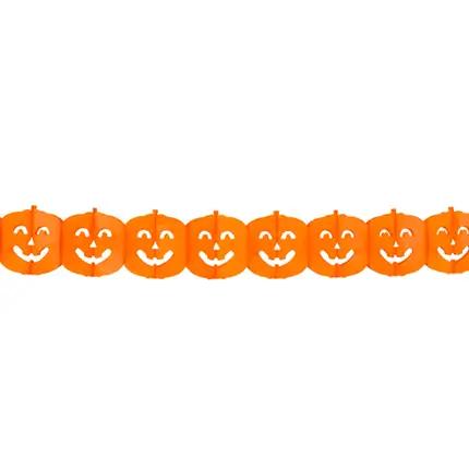Halloween pumpkin garland