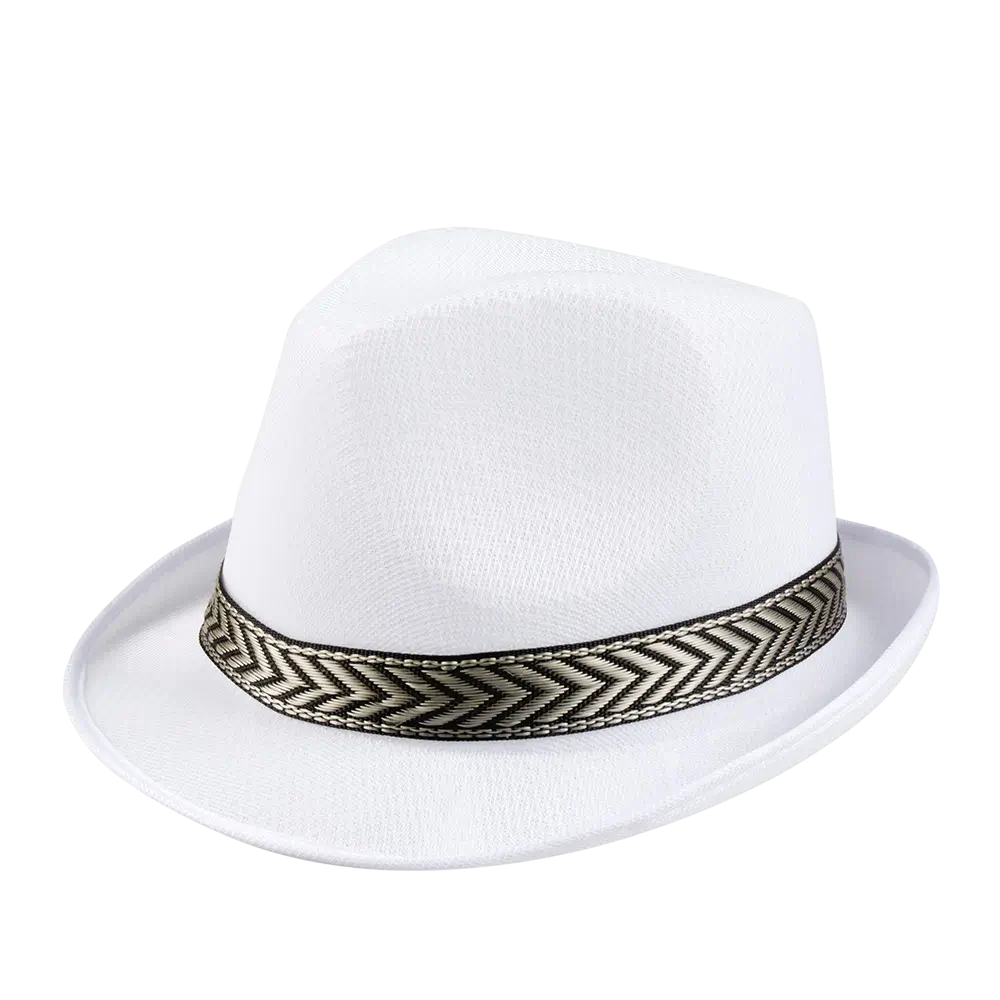 Funky white hat