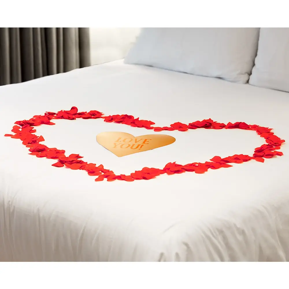 288 Red rose petals
