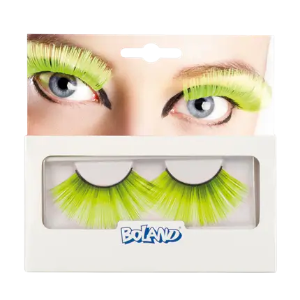 Yellow fluorescent false eyelashes