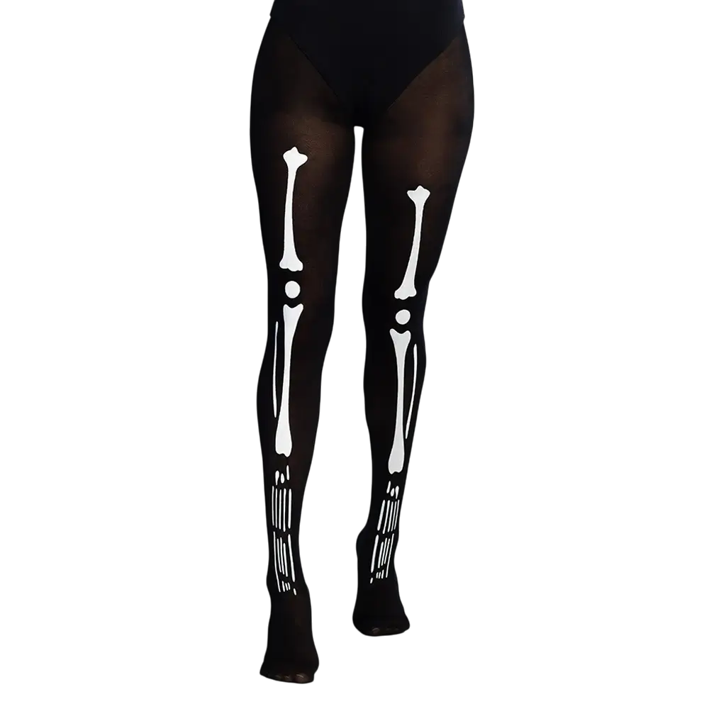 Halloween skeleton tights