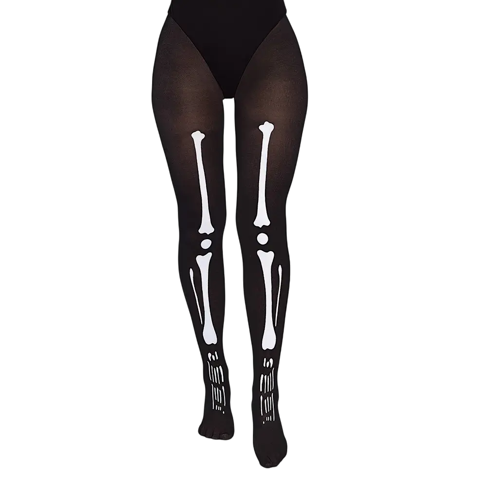 Halloween skeleton tights