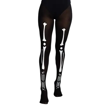Halloween skeleton tights