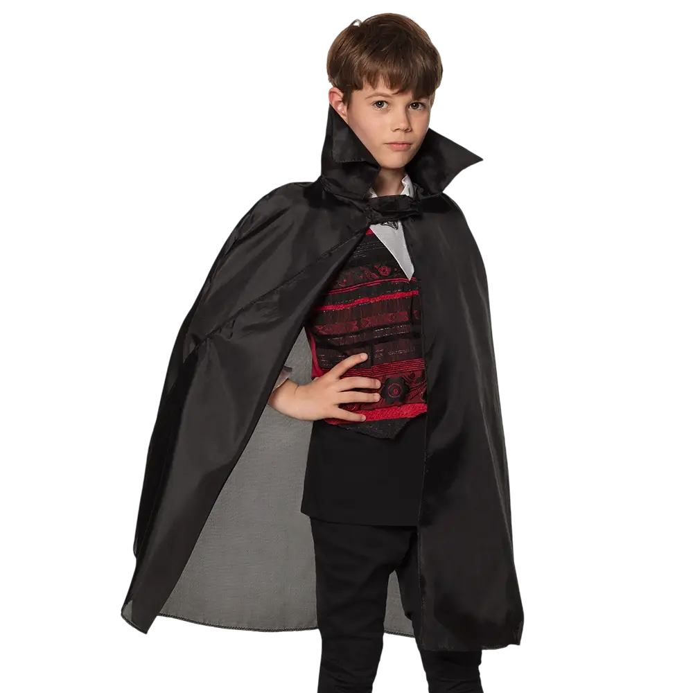 Black vampire cape - child