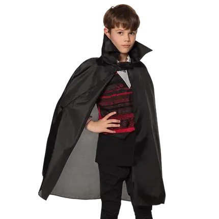 Black vampire cape - child