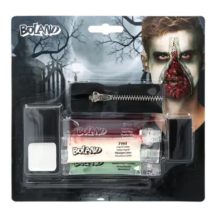 Zombie zip make-up kit
