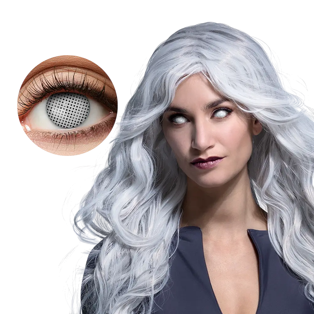 Mystic white Halloween lenses 12 months