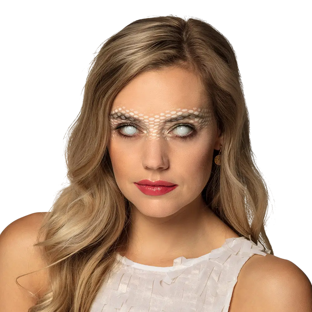 Mystic white Halloween lenses 12 months