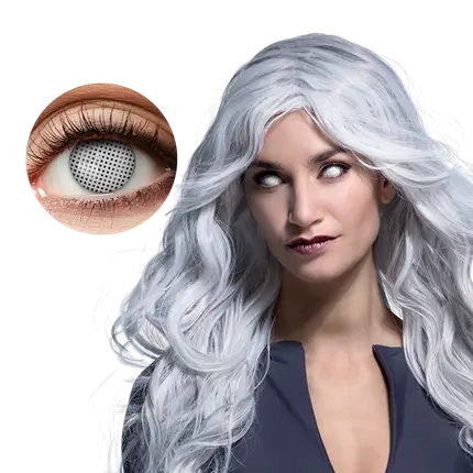 Mystic white Halloween lenses 12 months