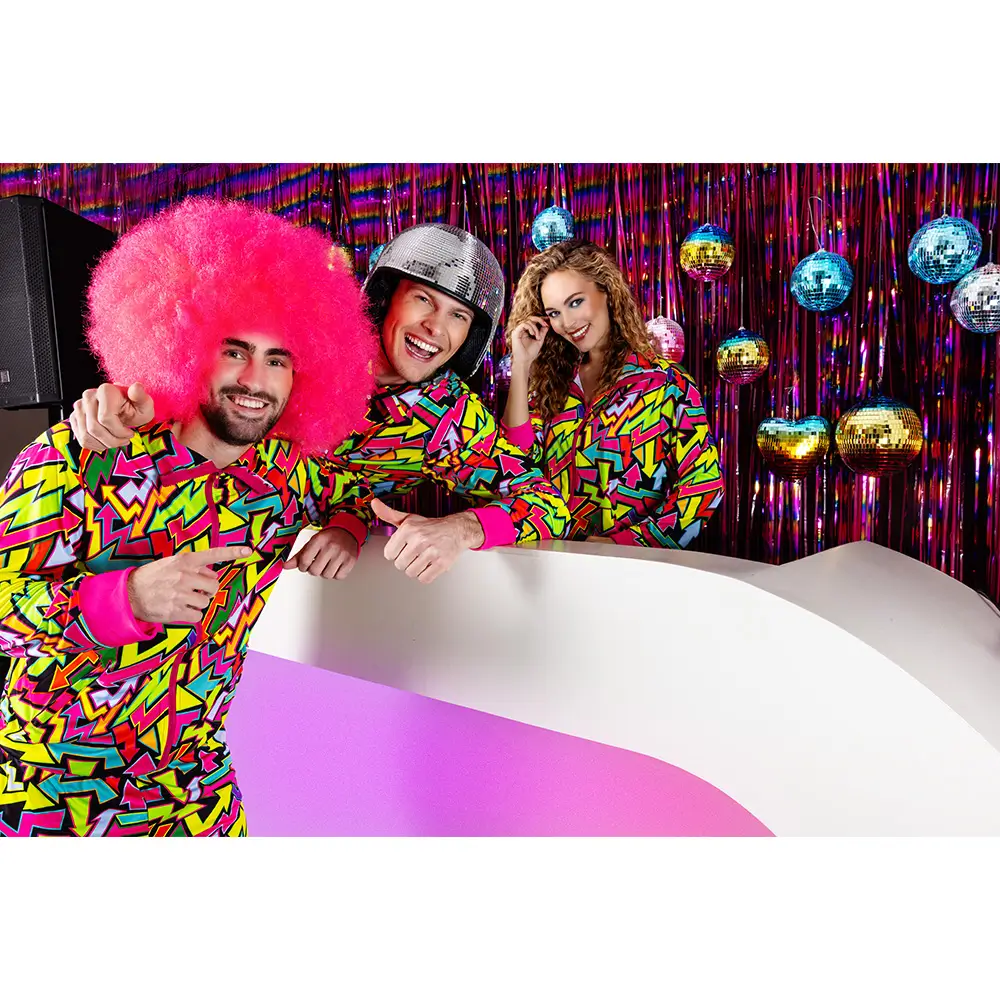 6 Rainbow disco balls 8 cm