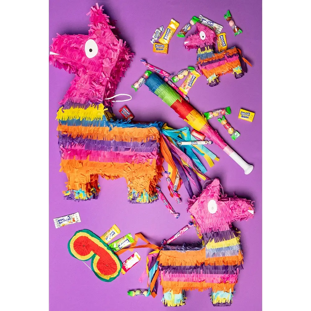 Multicoloured llama pinata