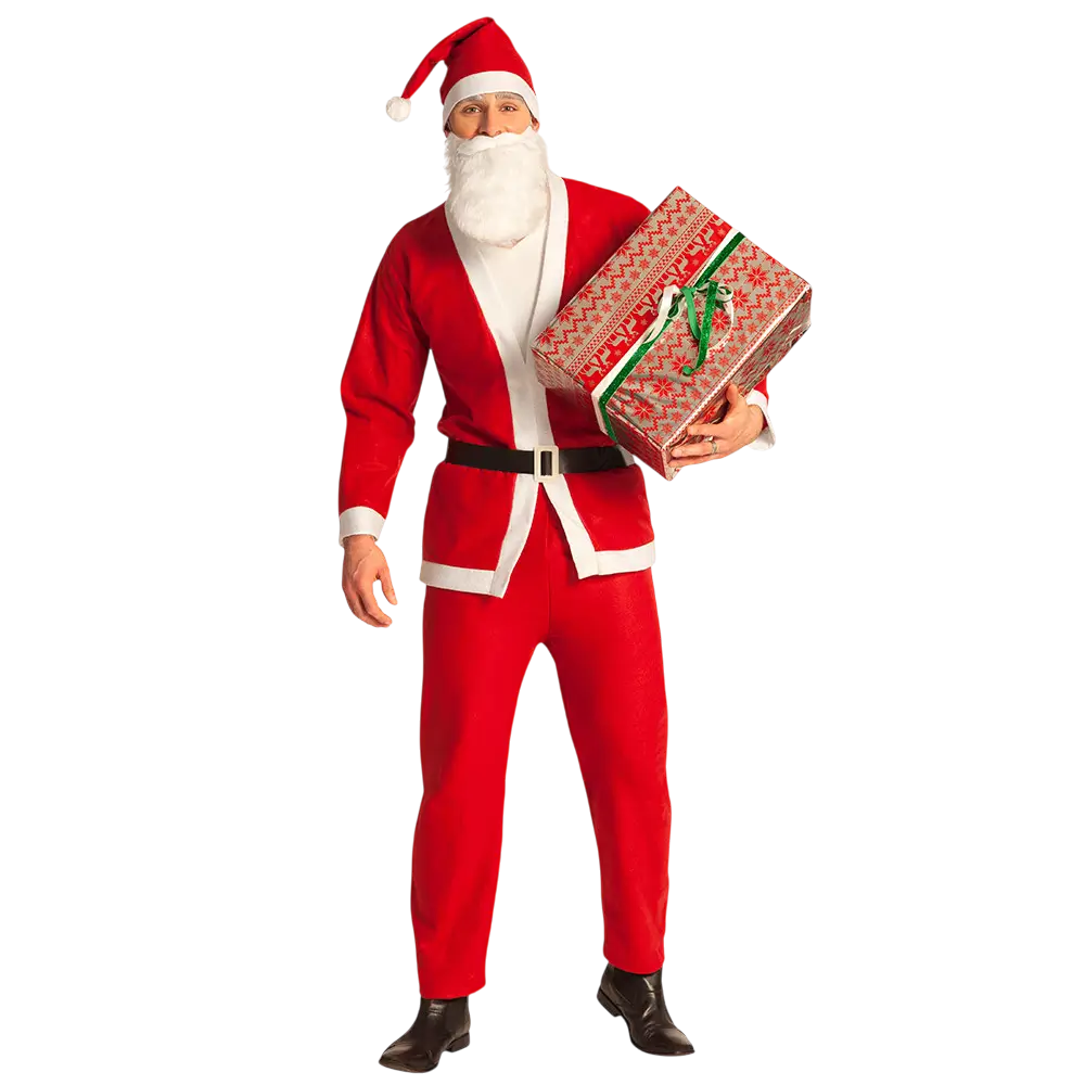 Adult Father Christmas disguise