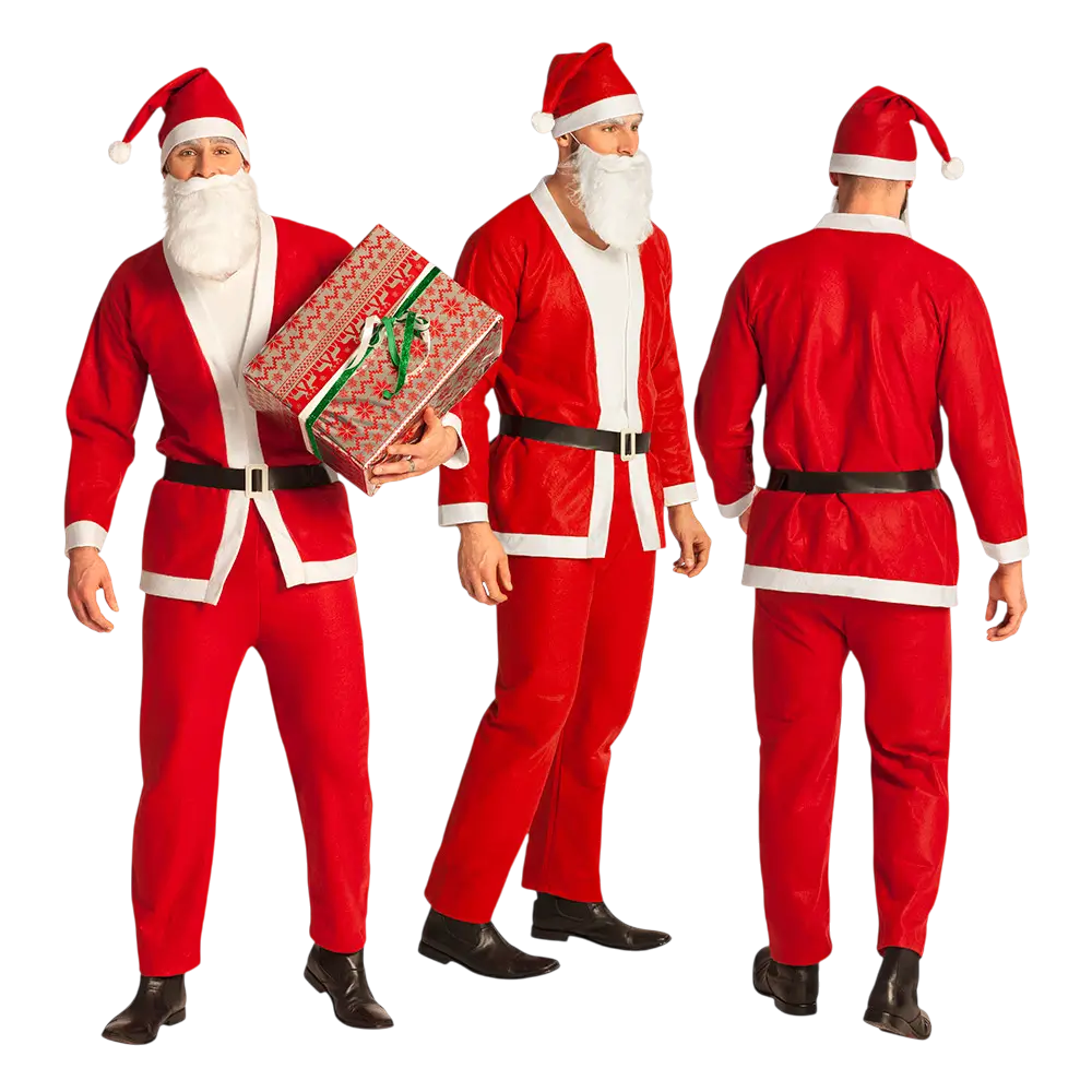 Adult Father Christmas disguise