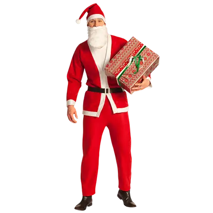 Adult Father Christmas disguise