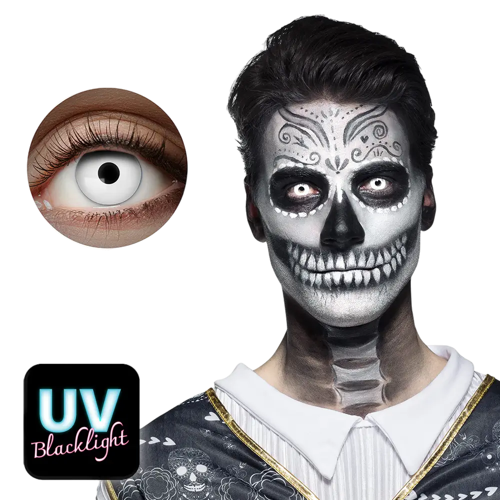 White UV flash lenses
