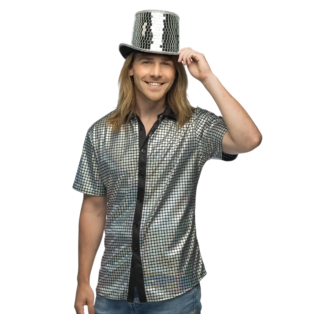 Silver Disco Diamond shirt - XL