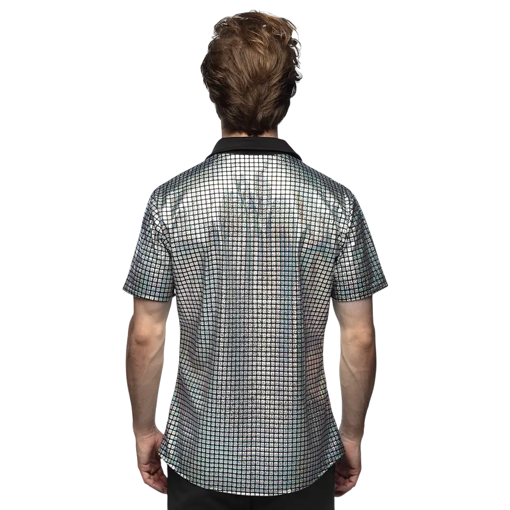 Silver Disco Diamond shirt - L