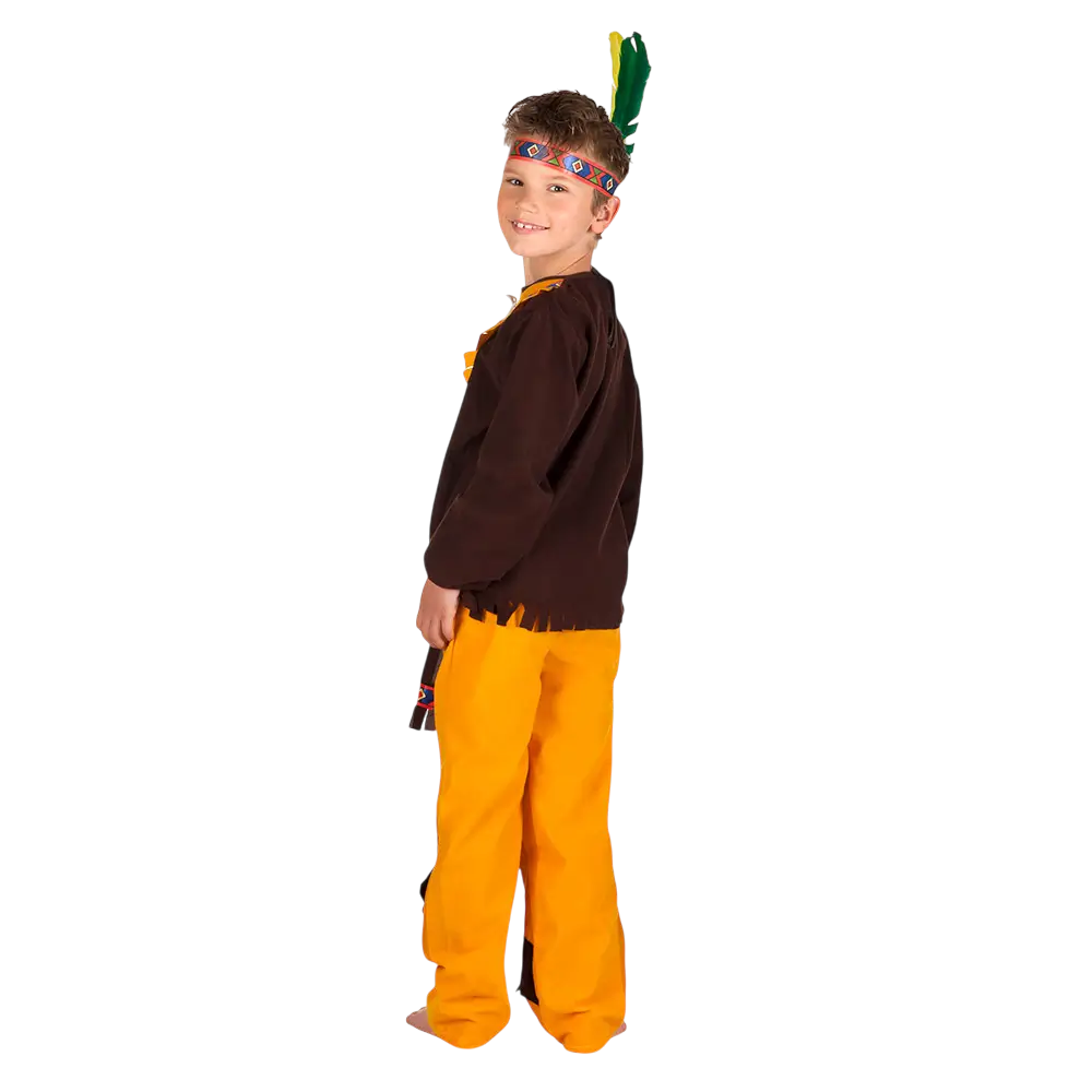 Boy's brown Indian chief disguise - 4-6 years