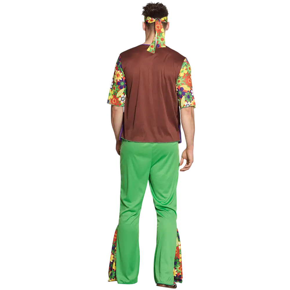 Hippie disguise flowers man