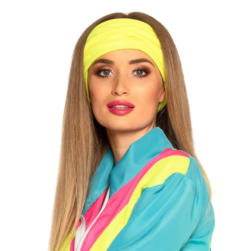 Women's neon blue retro tracksuit - S