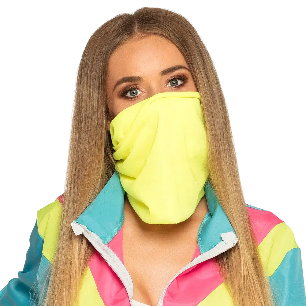 Women's neon blue retro tracksuit - S