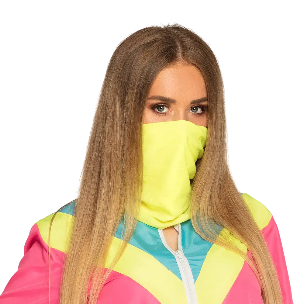 Women's retro neon pink tracksuit disguise - XL