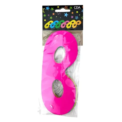 6 FLUO COLOR cardboard wolves