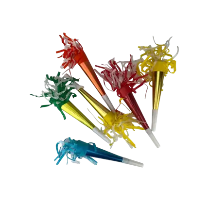 Metallic party trumpet (x6)