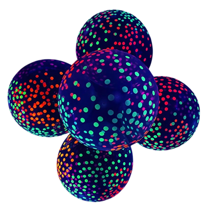 10 Latex balloons 30 cm Fluo neon UV Neon colours reactive black light