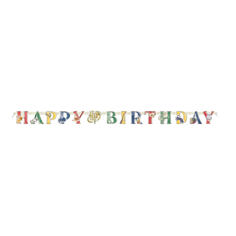 Happy Birthday garland - Harry Potter 182 cm